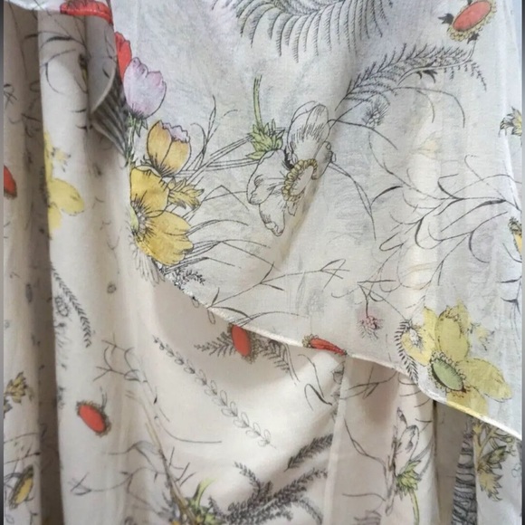 Haute Hippie Silk Poppy Dress One Shoulder Asymmetrical Mini Size 0 XS NWT - Picture 3 of 6